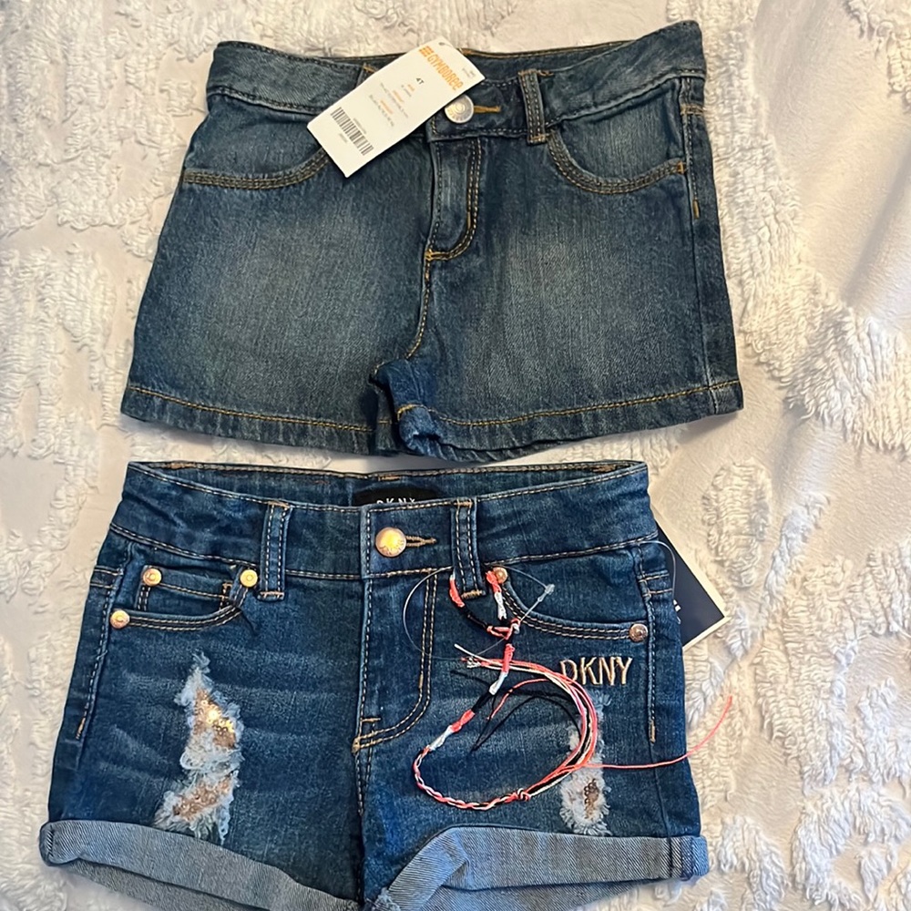 Girls size 4 shorts DKNY and Gymboree 2 for 1